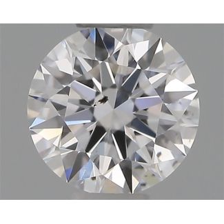 0.30 Carat Round D SI2 EX GIA Natural Diamond