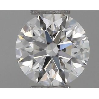 0.22 Carat Round F VVS1 EX VG GIA Natural Diamond