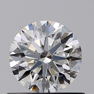 0.55 Carat Round E VVS1 EX GIA Natural Diamond