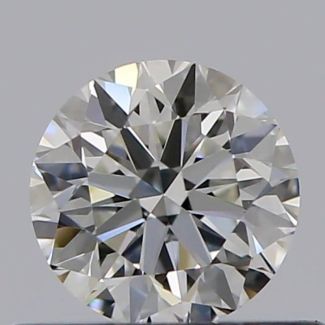 0.40 Carat Round H VVS2 VG EX GIA Natural Diamond