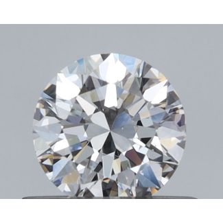 0.5 Carat Round E SI1 EX GIA Natural Diamond