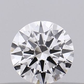 0.17 Carat Round D VVS2 EX GIA Natural Diamond