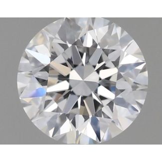 0.6 Carat Round D VVS2 EX GIA Natural Diamond