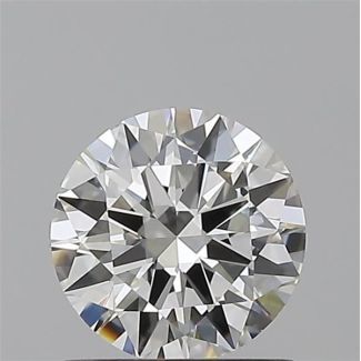 1.00 Carat Round H VVS2 EX VG GIA Natural Diamond