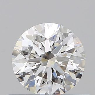 0.5 Carat Round F SI1 EX GIA Natural Diamond