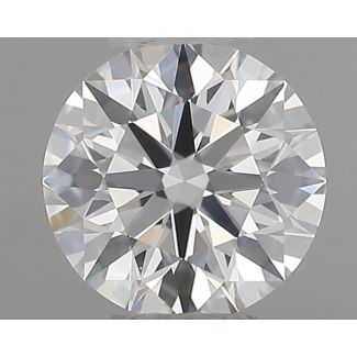 0.44 Carat Round H VS2 EX GIA Natural Diamond