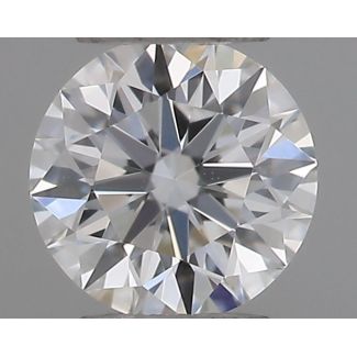 0.22 Carat Round E VVS2 EX GIA Natural Diamond