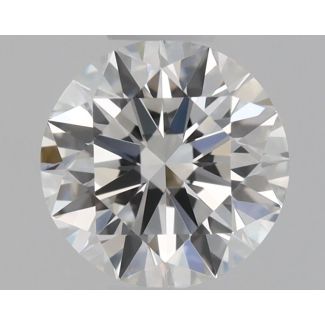 0.31 Carat Round F VVS1 EX GIA Natural Diamond