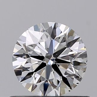 0.50 Carat Round D SI1 EX GIA Natural Diamond