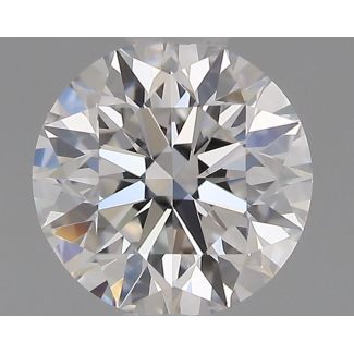 0.6 Carat Round E VVS2 EX GIA Natural Diamond