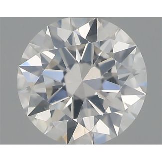 0.33 Carat Round F SI1 EX GIA Natural Diamond