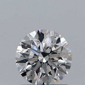 0.90 Carat Round D SI1 EX GIA Natural Diamond