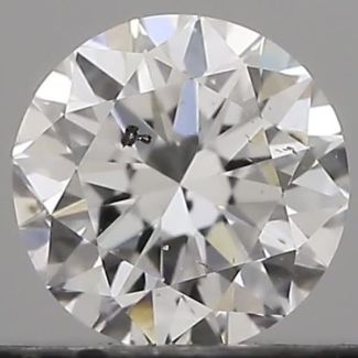 0.30 Carat Round D SI2 GD VG GIA Natural Diamond