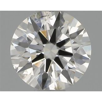 0.40 Carat Round H SI2 EX GIA Natural Diamond