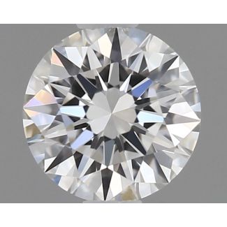 0.32 Carat Round F VVS1 EX GIA Natural Diamond