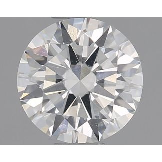 0.51 Carat Round F SI1 EX VG GIA Natural Diamond