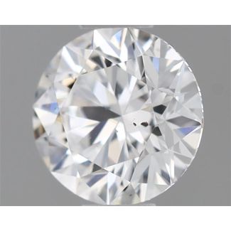 0.35 Carat Round E SI1 EX GIA Natural Diamond