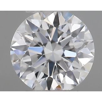 0.23 Carat Round E VVS2 EX GIA Natural Diamond