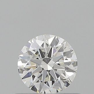 0.54 Carat Round G VVS2 EX GIA Natural Diamond