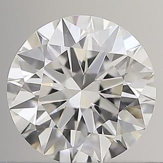 0.50 Carat Round F VVS1 EX GIA Natural Diamond