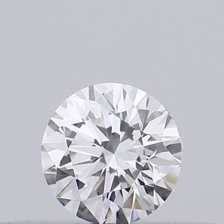 0.19 Carat Round D VVS2 EX GIA Natural Diamond