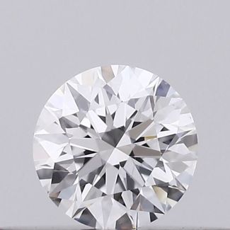 0.18 Carat Round D VVS2 EX GIA Natural Diamond