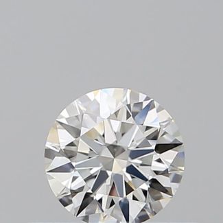 0.35 Carat Round H VVS2 EX GIA Natural Diamond