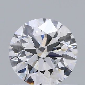 0.51 Carat Round D SI1 EX VG GIA Natural Diamond