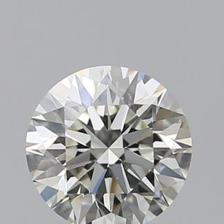 0.60 Carat Round K VVS2 EX GIA Natural Diamond