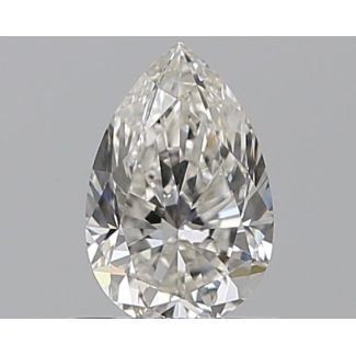 0.59 Carat Pear H VVS1 - EX VG GIA Natural Diamond