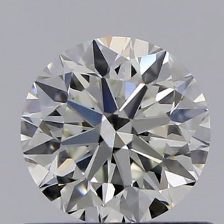 0.61 Carat Round I VVS1 VG EX GIA Natural Diamond