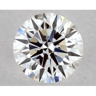 0.31 Carat Round F VVS2 EX VG GIA Natural Diamond