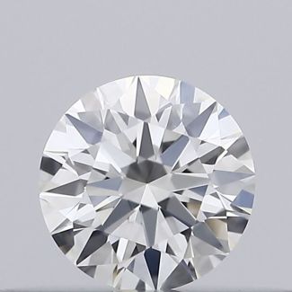 0.23 Carat Round H VVS1 EX GIA Natural Diamond