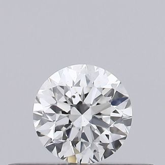 0.23 Carat Round F SI1 VG EX GIA Natural Diamond