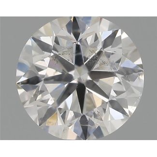 0.70 Carat Round F SI2 VG EX GIA Natural Diamond