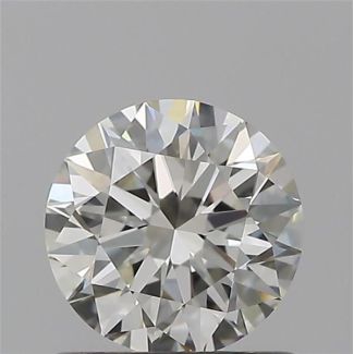 0.70 Carat Round H VVS1 EX VG IGI Natural Diamond