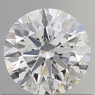 0.7 Carat Round D SI1 EX GIA Natural Diamond