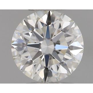 0.37 Carat Round G VVS1 EX IGI Natural Diamond