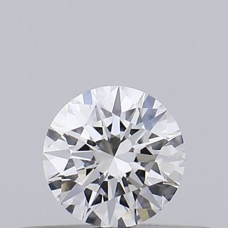 0.23 Carat Round D VVS2 EX GIA Natural Diamond