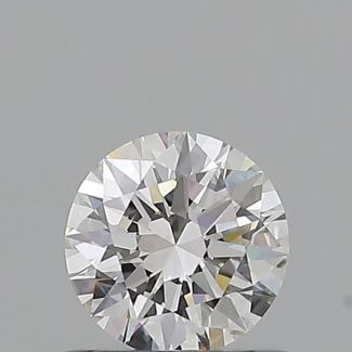 0.55 Carat Round E VVS1 EX GIA Natural Diamond