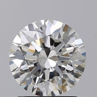 1.30 Carat Round H SI2 EX GIA Natural Diamond