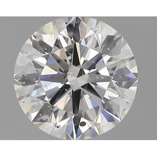 0.6 Carat Round G SI2 EX GIA Natural Diamond