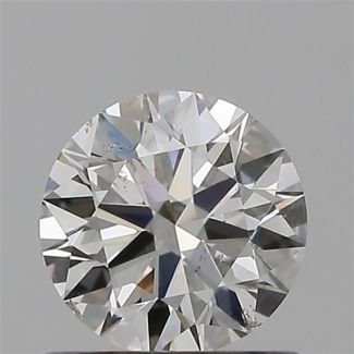 0.62 Carat Round G SI1 EX GIA Natural Diamond