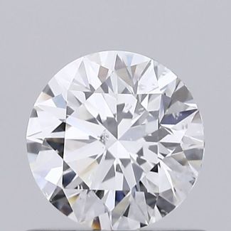 0.65 Carat Round E SI1 EX GIA Natural Diamond