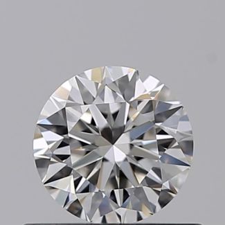 0.45 Carat Round F VVS2 VG EX GIA Natural Diamond