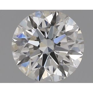 0.55 Carat Round E VVS2 EX GIA Natural Diamond