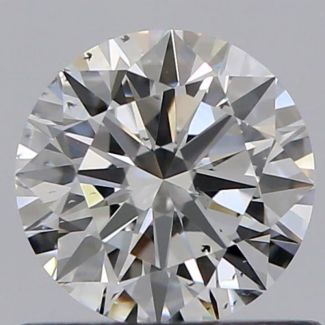 0.60 Carat Round E SI1 VG EX GIA Natural Diamond