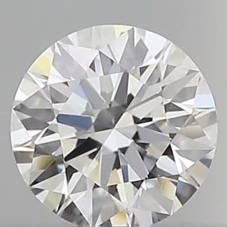 0.30 Carat Round F VVS2 EX GIA Natural Diamond