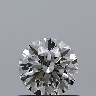 0.50 Carat Round H VS1 EX VG GIA Natural Diamond