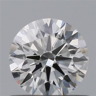 0.56 Carat Round F VVS1 EX GIA Natural Diamond